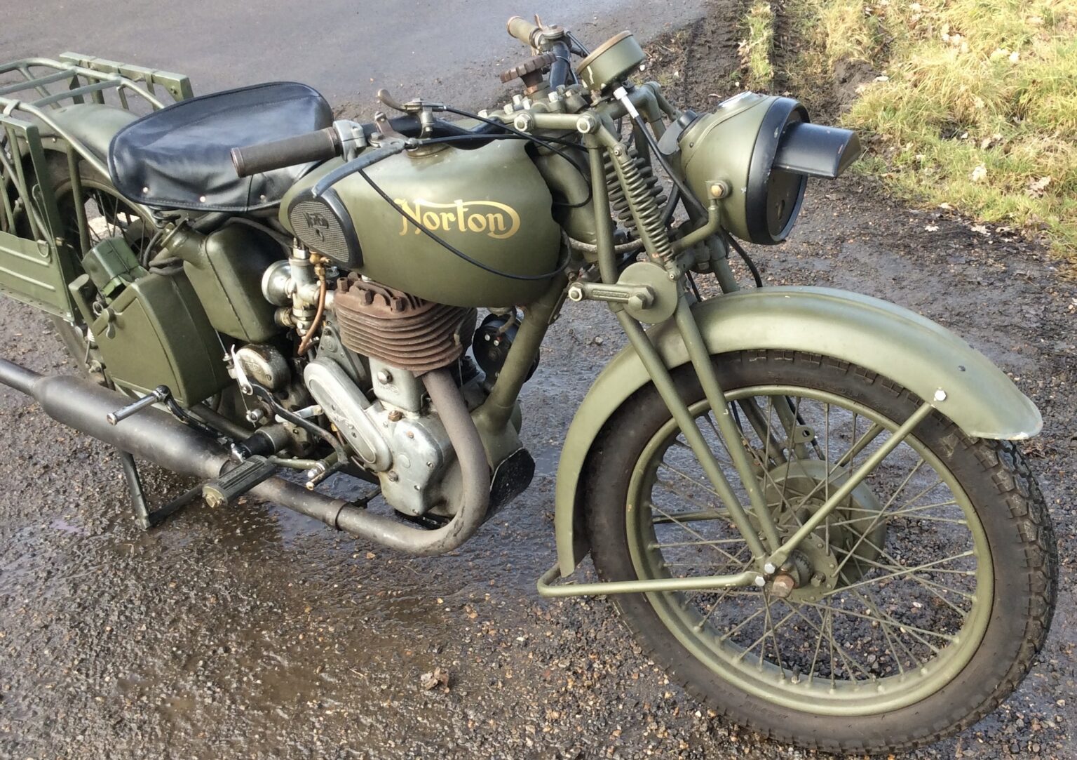 NORTON 16H- 1940, WITH ALL WW2 ADDITIONS . | Mainly BSA